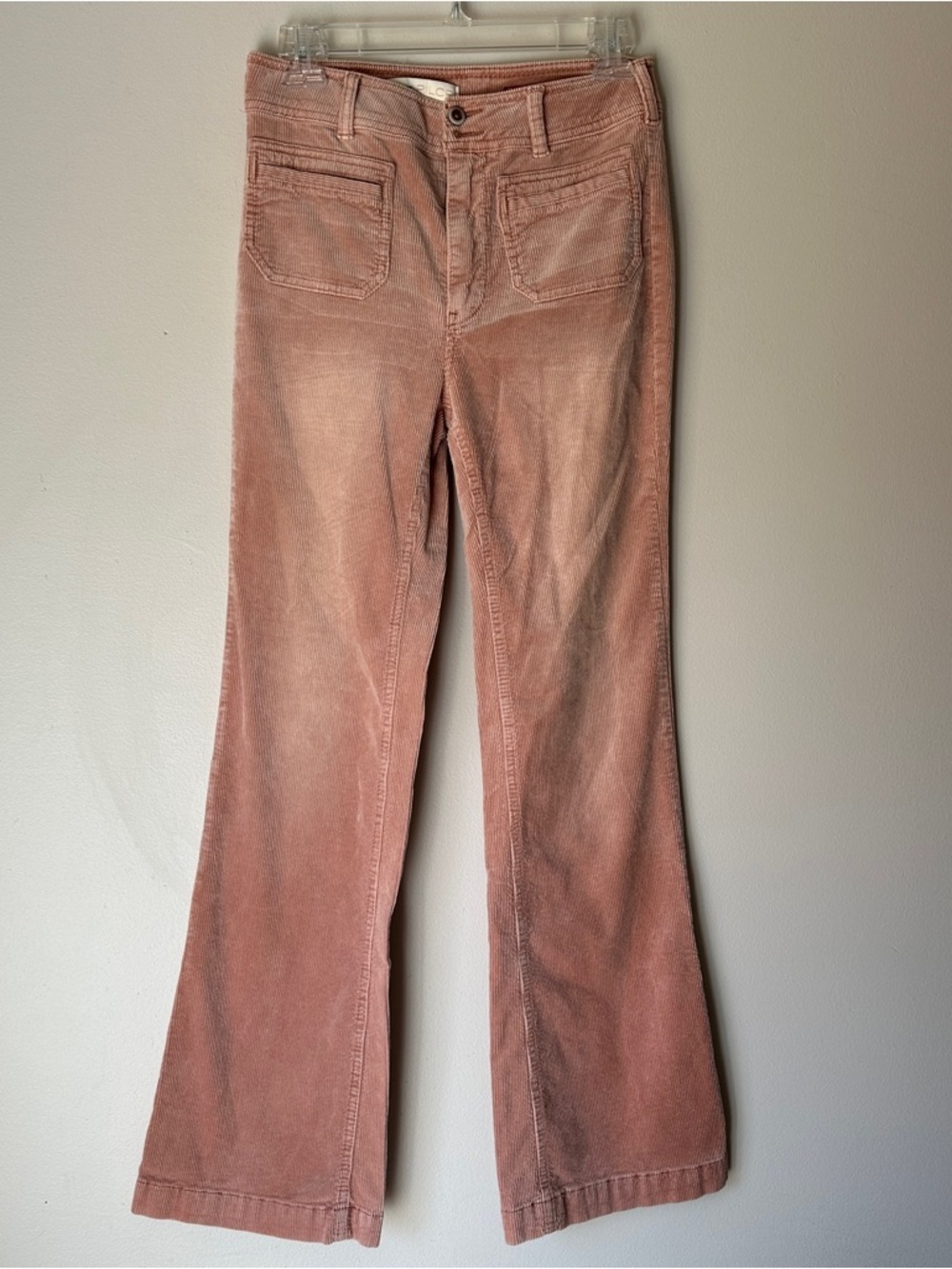 Anthropologie Pilero Corduroy Bootcut Trouser Blush Pink size 26